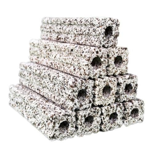 OUNONA 10個 水槽フィルター材 水槽フィルターブロック フィルターフロス水族館 池のフィルターボール 池メディア ろ材 水槽の供給 水槽フィルターメディア ミネラル Light Grey