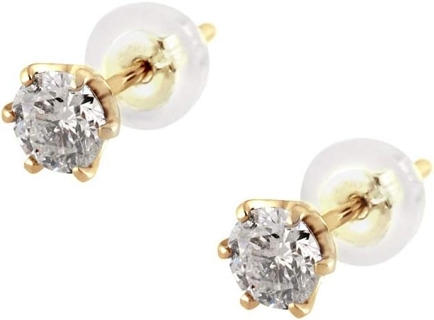 チェーンでゆれるバータイプロングピアス K10YG K10YG カットワイヤー