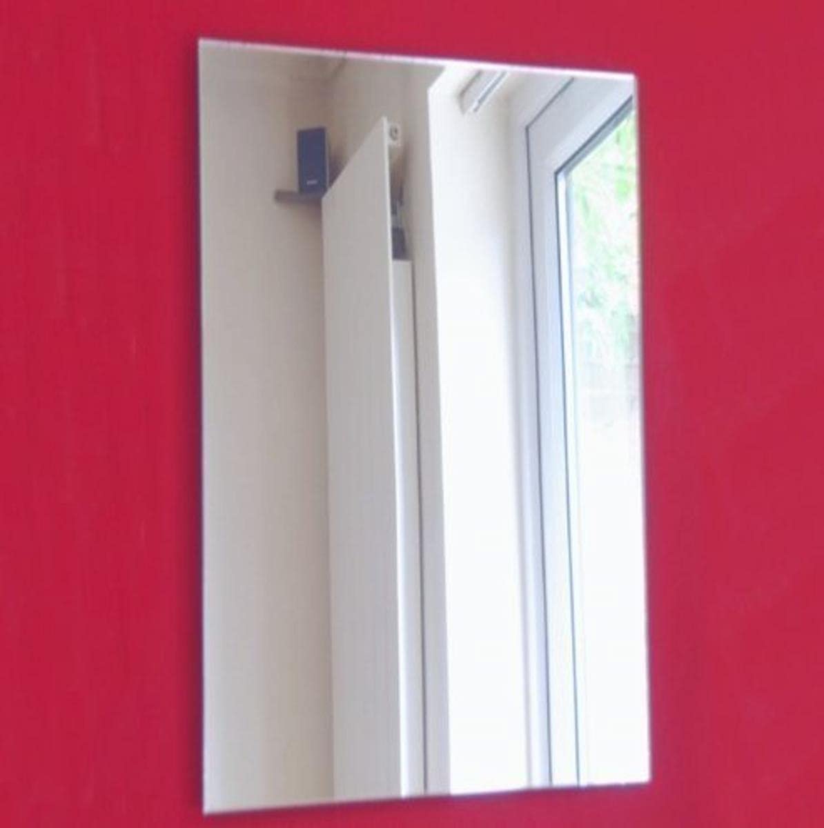 Rectangle Mirrors, Pack of 10, 5cm x 3cm each, Silver