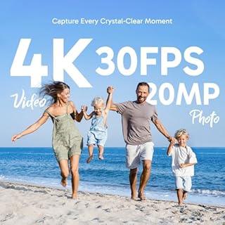 AKASO Brave 4 4K30fps Action Camera with 64GB MicroSDXC Memory Card Accessories Kit Bundle - 20MP Ultra HD Photo EIS 30m Waterproof Camera WiFi Remote Control 5X Zoom Underwater Video Cameras