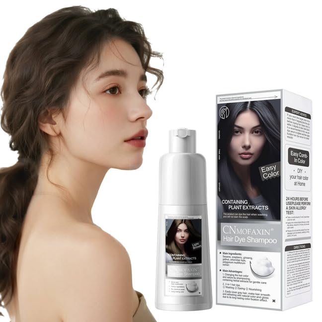 Amazon.com : CNMOFAXIN Black Hair Dye Shampoo 3 in 1 For Men and