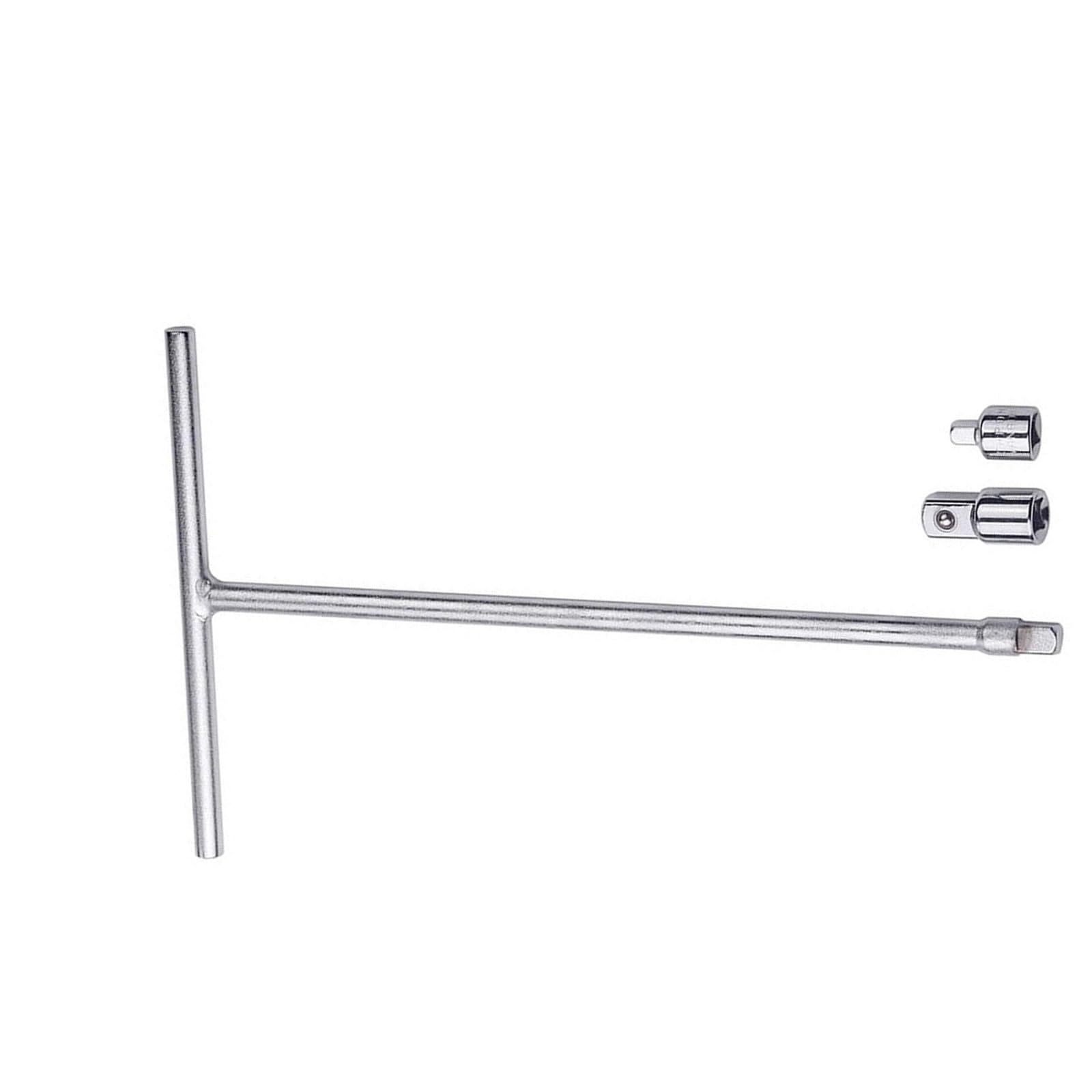 Msioytog Strength 3 / 8In T Handle Wrench Steel Socket Driver Home For Tight Space With Adaptors Effective Hand Tool