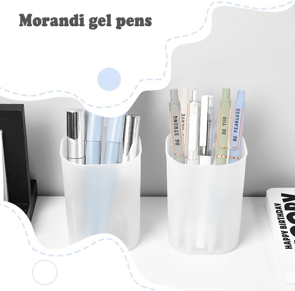 5 PCS Inspirational Pens, Motivational Pen for Women, Pastel Gel Pens Fine Point Smooth Writing Pens, 0.5 mm Quick Drying Ink, Japanese Stationery, Cute Office Nursing School Supplies Positive Gifts - Image 9