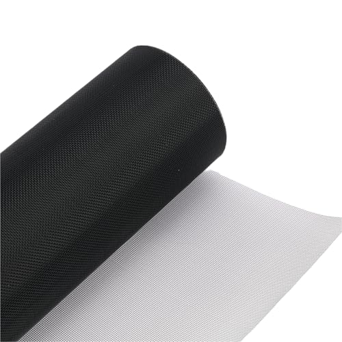 Ailinscn Fliegengitter Metall Schwarz 120 x 250cm, Bildschirm Tür Ersatz Edelstahl Fenster Bildschirm, 304 Edelstahl Fliegengitter Metall für Terrassentüren, Oberlichter, Dachfenster, DIY