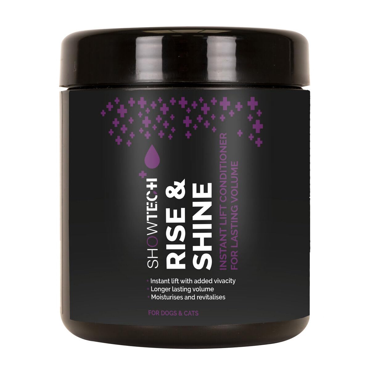 Show Tech+ Rise & Shine Volumising Conditioner - Pet Hair Boosting Formula for Dogs & Cats | Adds Volume, Softness & Manageability | Elevate Your Pet's Look with Bouncy, Beautiful Fur, 1L