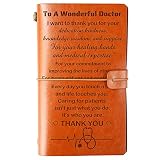 KAAYEE To Doctor Leather Journal -140 Page Keepsake Notebook Gift, Refillable Travel Journal Diary S