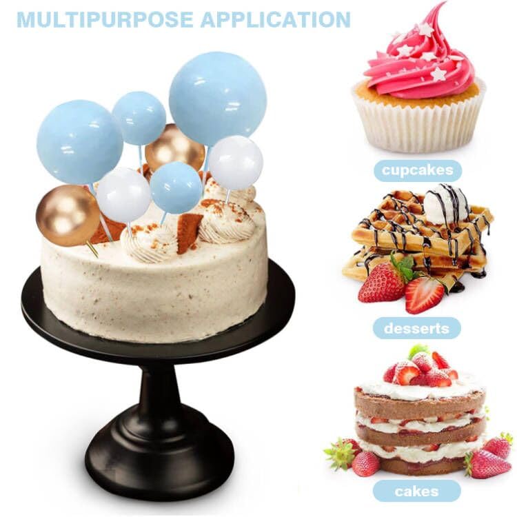 42 Pezzi Topper per Torta Rosa Set,Palline Decorazioni per Torta Compleanno, per Bambini,Compleanno,Matrimonio,Baby Shower Valentine's Day