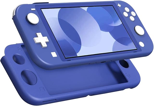 MoKo, futerał kompatybilny z Nintendo Switch Lite, ochronne silikonowe etui odporne na zarysowania, akcesoria kompatybilne z konsolą i kontrolerem Switch Lite, niebieskie