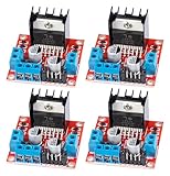 JTAREA L298N H Bridge Stepper Motor Driver Module DC Motors Drivers Dual H-Bridge for Arduino Smart Car Power UNO MEGA R3 Mega2560 (Pack of 4pcs)