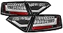VIPMOTOZ Black Bezel Premium OLED Neon Tube LED Tail Light Housing Lamp Assembly For 2008-2012 Audi A5 S5 Incandescent Model Driver and Passenger Side Replacement Pair