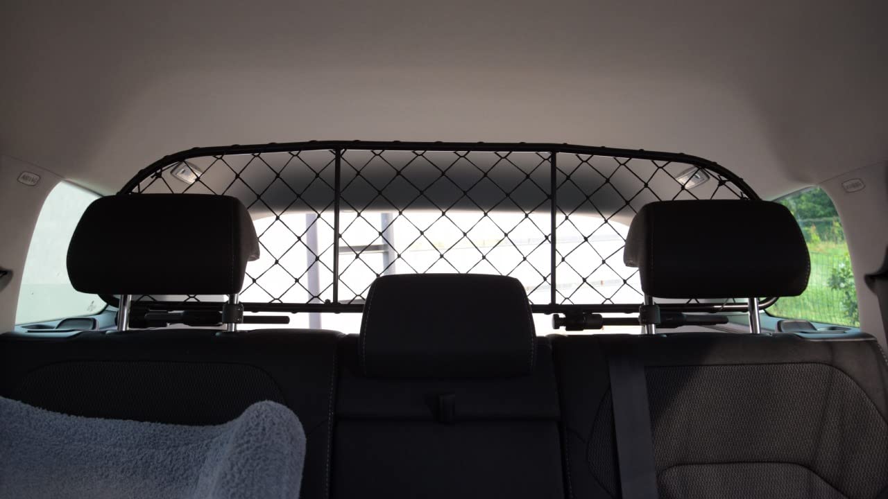 ERGOTECH Divisorio Griglia Rete Divisoria per Skoda Kodiaq, RDA65-S, per Trasporto Cani e Bagagli