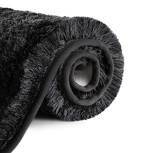 Mibao Badteppich, rutschfeste und waschbare Badematte, Weicher Flauschiger Badvorleger, Shaggy...