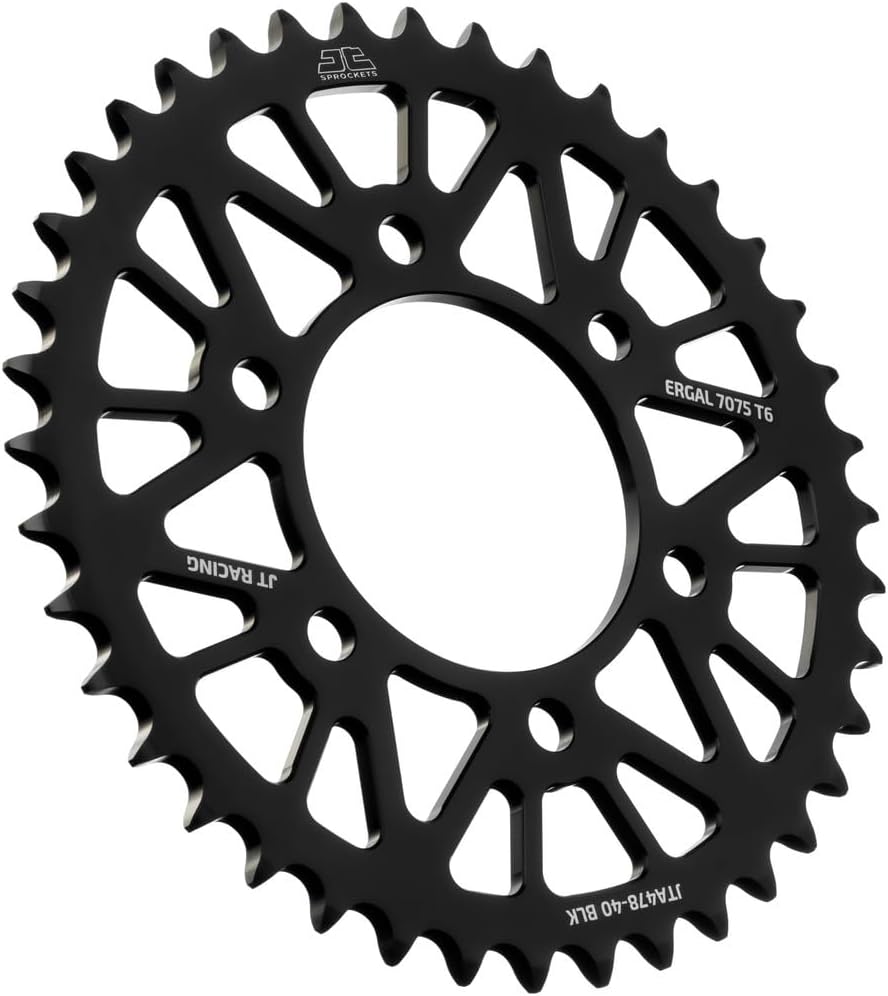 JT Sprockets JTA478.47BLK 47 Tooth Black Racelite Anodized Aluminum 7075 T6 Rear Sprocket