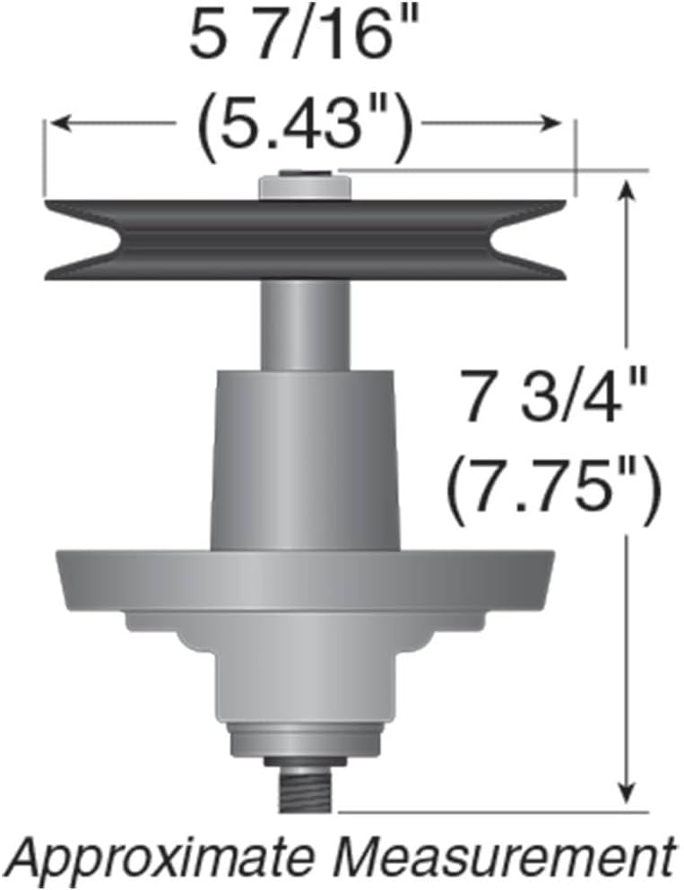 Rareelectrical Spindle Assembly Compatible With Huskee Supreme Garden Tractor 54 Inch 14Ap805k730 14Ar808k731 14Br808k731 742-04053B 859A8 04608 04608A 0671B 0671D Gt1054 Gt1554 Gt1554vt Gtx1054