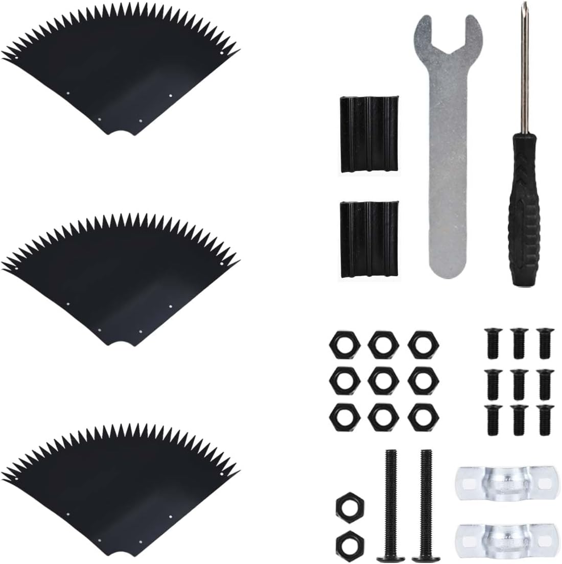 Metal Squirrel Baffle for Bird Feeder Pole, 19" Black Pricked Edge 2025 Outdoor Pole Mount Bird Food Guard Raccoon Baffles for Shepherd Hook, 2 Pack