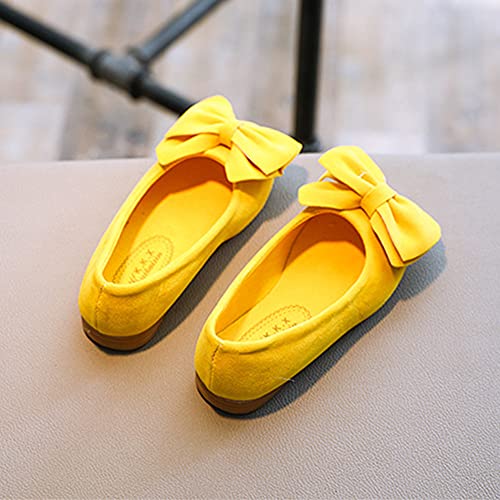 Toddler/Little Kid Girl's Bowknot Mary Jane Ballerina Flat Shoes Princess Girls Dress Shoes Kids Slip On Casual Shoes4