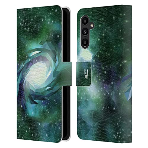 Étui Samsung Galaxy A13 5G motif univers bleu vert