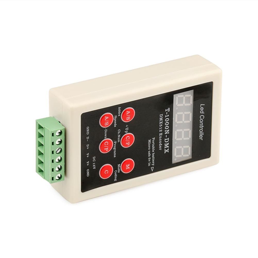 UDSKNV[KSL for UCS512, SM1651x, TM512AC, GS512 MX512, SM1751x Series Compatible DMX512 Writer T-1000N- Address Writer for Addressable IC
