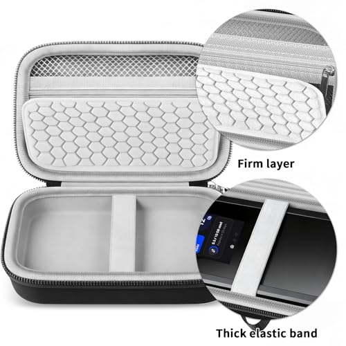 Image of Boobowl Hard Travel Router Case for NETGEAR Nighthawk 5G Mobile Hotspot M7, Portable WiFi 7 Router Holder Organizer with Detachable Strap, Shock Pad & Mesh Pocket for Travel (Black, 5G)