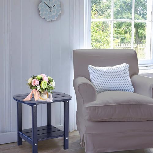 image for LZRS Double Adirondack Side Table, Outdoor Side Tables, End Tables for