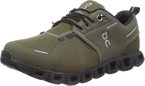 On Men's Cloud 5 Waterproof Sneakers, Green, 12