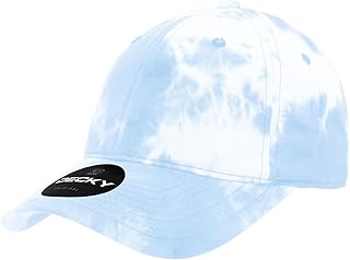 DECKY Standard Tie Dye Relaxed Cotton Cap, Blue, ONE Size