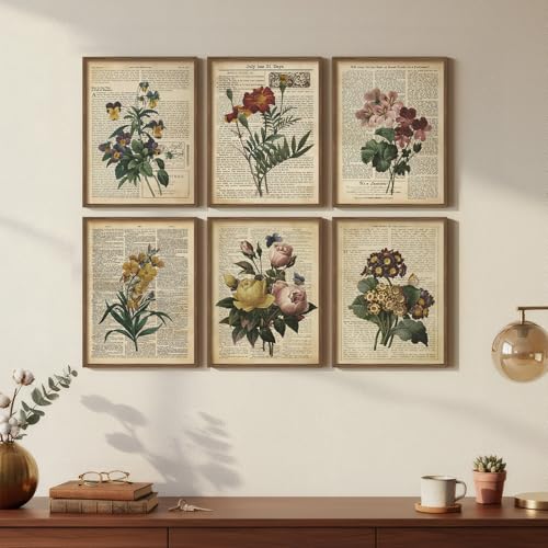 Vintage Floral Canvas: A Modern Rustic Charm