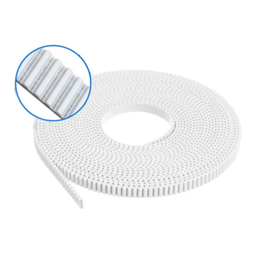 T2.5 Open End Szerokość paska rozrządu PU 4-25 mm podział 2,5 mm do drukarki 3D (15 metrów, 15 mm)