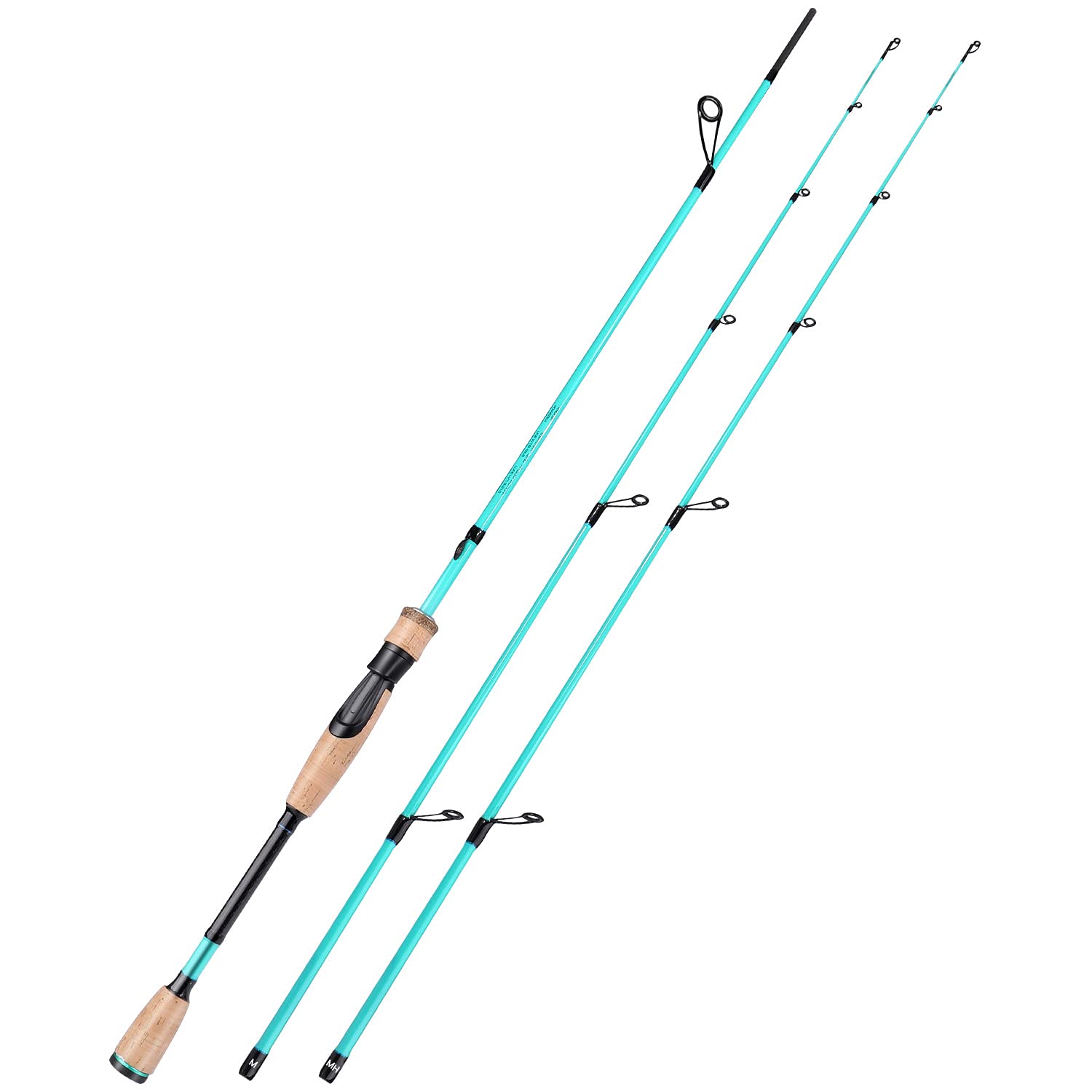 Sougayilang Fishing Rod, 2Pc Casting Rod Spinning Rod for Freshwater Tournament Quality Fishing Pole with 2 Tips for Bass