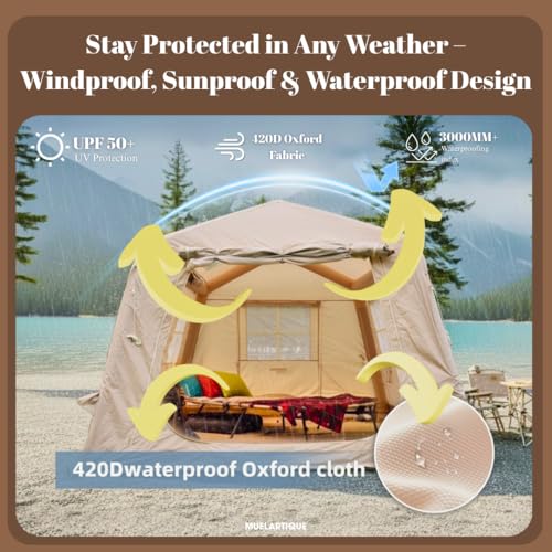 Carpa Inflable para Camping 4 Temporadas para 8 Personas miniatura 5
