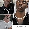 ADRAMATA 2 Pcs Mens Necklaces Stainless Steel Cross Necklace Arrow Spear Necklace Simulated Pearl Necklace Viking Pendant Neckalce Silver Chain Necklace for Men Women #3