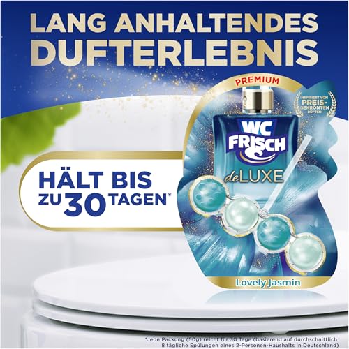 WC Frisch Deluxe Duftspüler Lovely Jasmin (1 St.), Premium Parfumduft – Ansicht 4