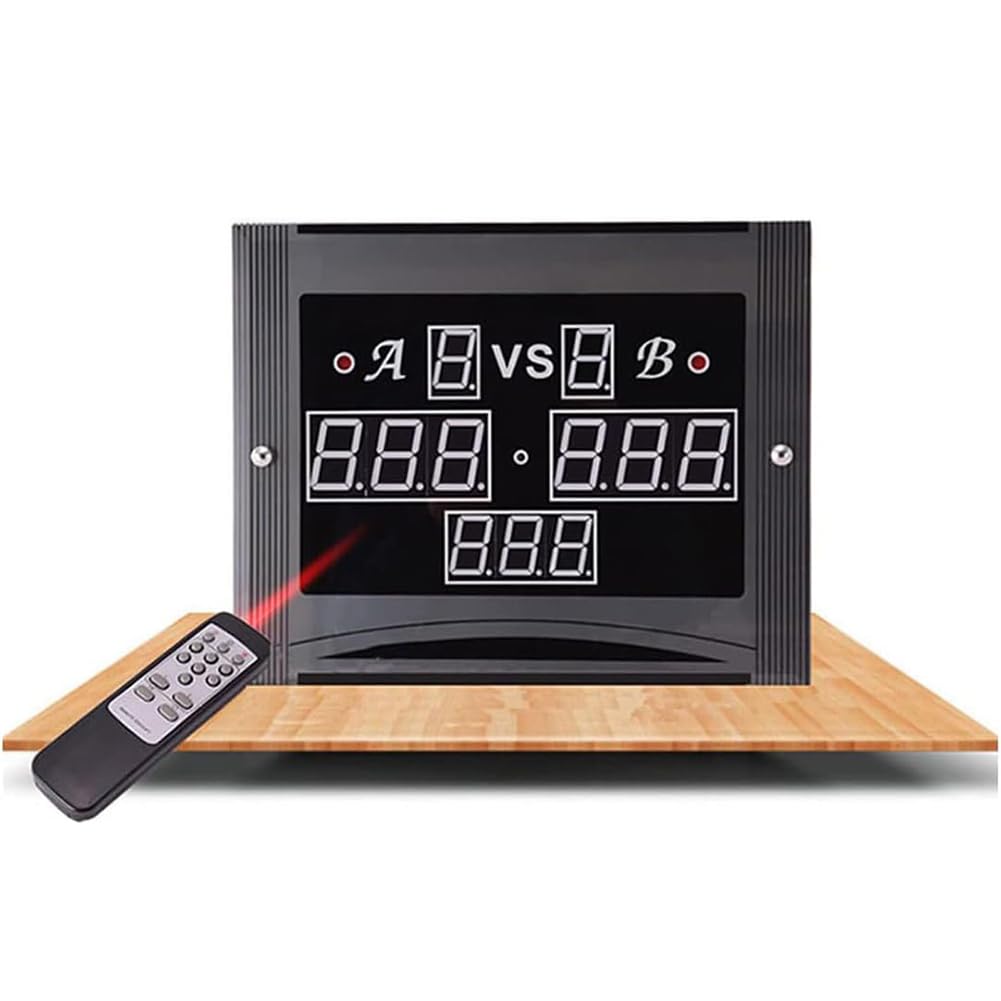 Tabellone segnapunti elettronico per snooker e biliardo con telecomando, conteggio interno, display digitale LED multifunzionale per un punteggio accurato e facile da usare