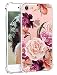 iPhone 7 Case, Hepix Clear Soft Flexible TPU Watercolor Flowers Floral Printed Back Cover for iPhone 7 [4.7 inch]
