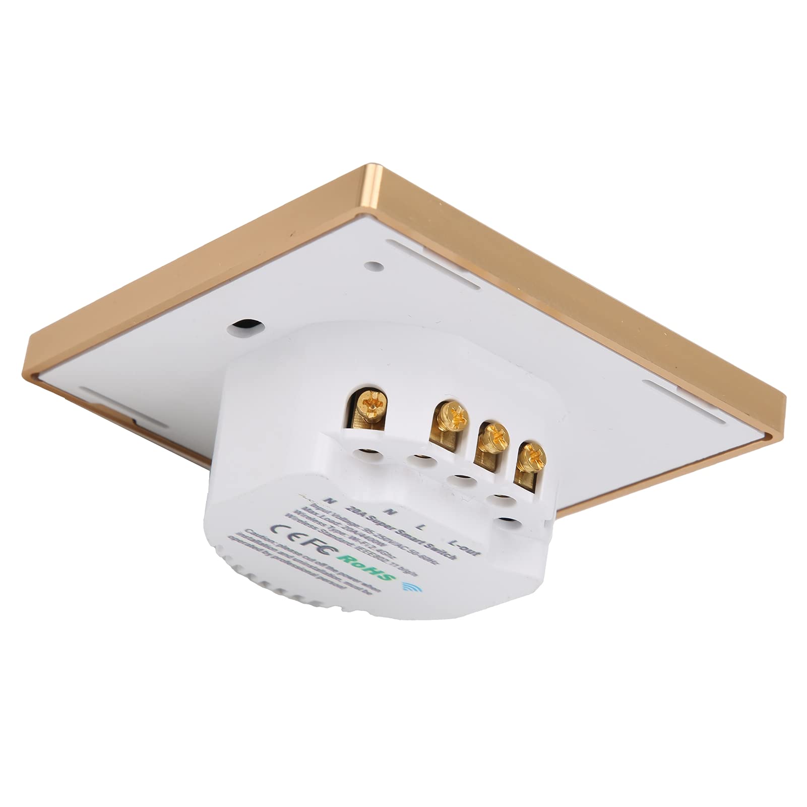 Interruptor de luz inteligente WiFi, interruptor de luz táctil de pared inteligente, interruptor inteligente Control remoto WiFi inalámbrico Distribución de energía Estándar UE/RU 95‑250 VCA
