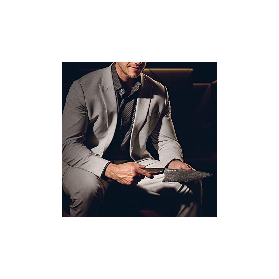 Perlingstone-Momentum-Collection-Chef-Knife-8-Inch-Ultra-Sharp-Chef-Knife-with-AUS10-Japanese-Steel-Blade-Professional-Kitchen-Knife-Desert-Ironwood-Handle-Chefs-Knife-Includes-Sheath PERLINGSTONE Momentum Collection Chef Knife 8 Inch - Ultra Sharp Chef Knife with AUS10 Japanese Steel Blade - Professional Kitchen Knife - Desert Ironwood Handle - Chefs Knife Includes Sheath