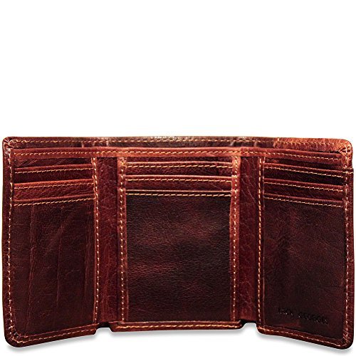 Jack Georges Voyager Tri-Fold Wallet #7305 (Brown)2