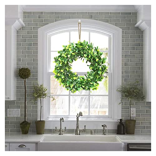 LUOSHUAI Couronne De L'Avent Simulation Blanche Guirlande Bague Champ Pendentif Porte Hid-à-Bracelet Virage Ronde Décoration Couronnes Porte Accessoires Suspendus Couronne Porte (Color : C) Cover