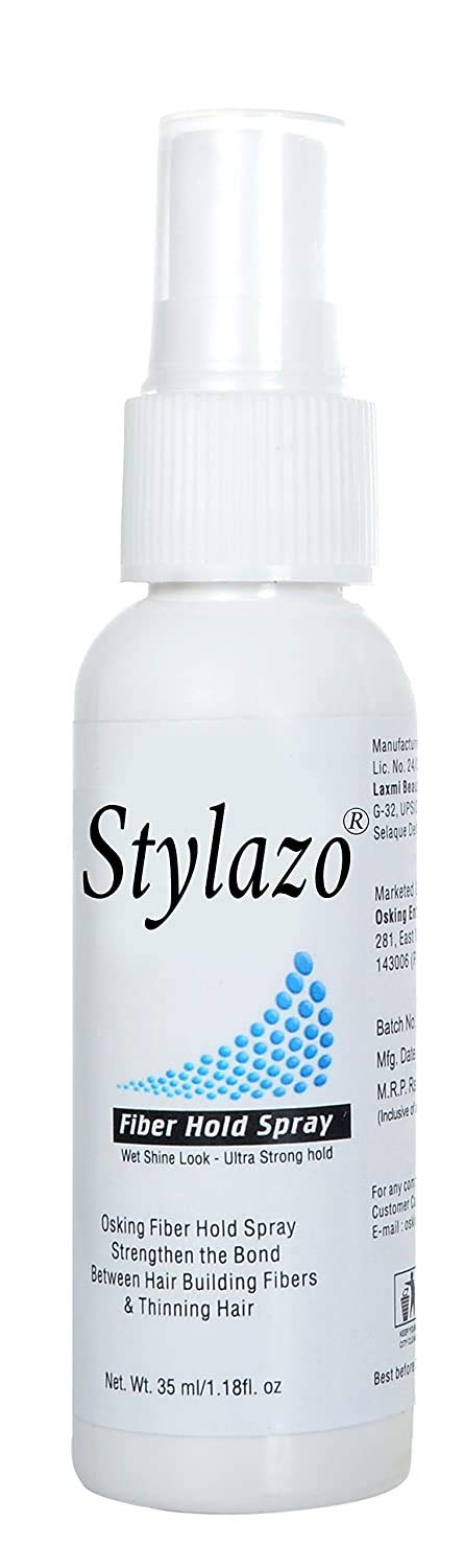 Stylazo Hair Fiber Hold Spray (35ml,50ml,115ml) suitable for all Hair Fibers (35ml)