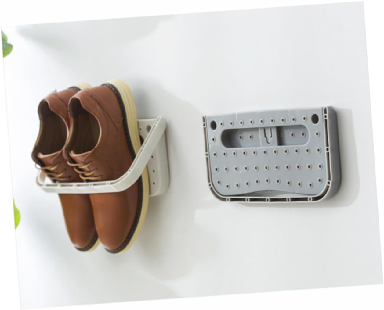 Ciieeo 3pcs over The Door Shoe Rack Storage Organizer Wall-mounted Shoe Hanger Pp Plastic Easy Install Hooks Maximize Space