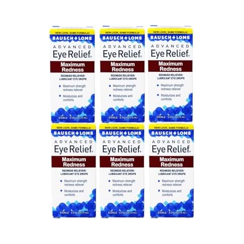 Bausch & Lomb Advanced Eye Relief Maximum Redness Reliver, 0.5 Fl Oz (Pack of 6) Cover