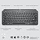Logitech MX Keys Mini Kabellose Tastatur, Kompakt, Bluetooth, Hintergrundbeleuchtung, USB-C, Kompatibel mit Apple macOS, iOS, Windows, Linux, Android, Metallgehäuse - Graphit