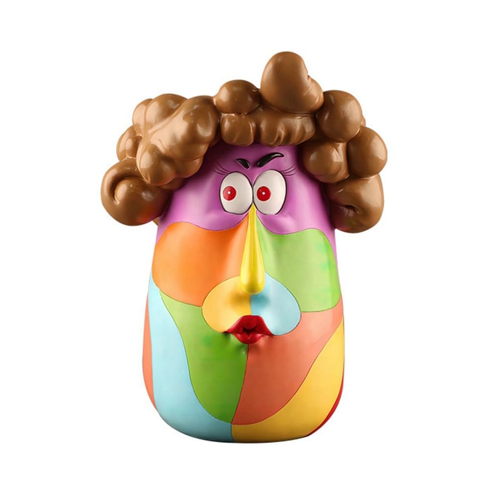 CTRLZS Water Vase Ornaments, Cute Girl Decoration, Art Flower Pot, Portrait Sculpture Flower Pot