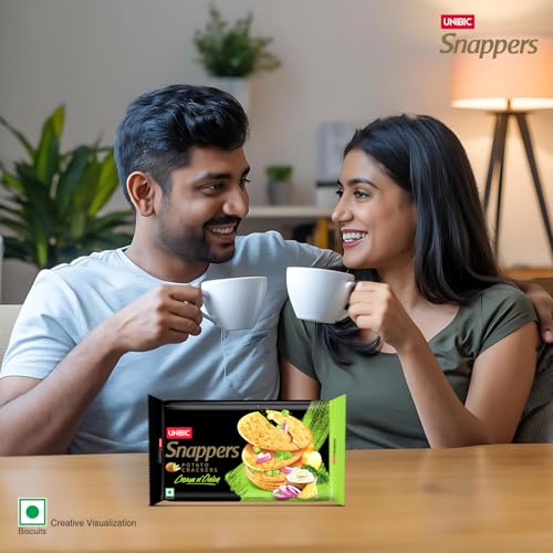 Image of Unibic SNAPPERS P C CREAM ONION 24 X 280 G (Pack of 2)