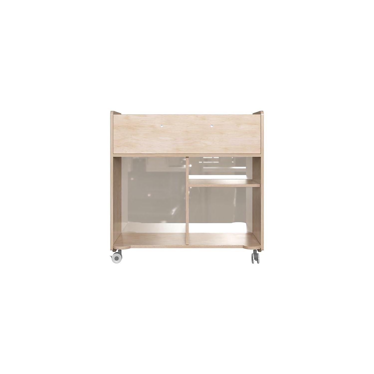 Flash Furniture MK-KE24268-GG Natural Mobile Storage Cart