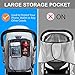 Stroller Rain Cover & Stroller Mosquito Net,Universal Travel Weather Shield,Waterproof,Windproof,Breathable,Rain Cover for Stroller,Clear(2-Piece Set)