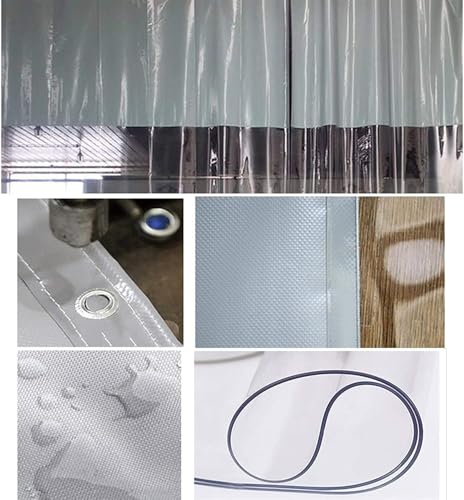 Rideau d'extérieur de qualité supérieure bâche transparente grise de balcon - 4