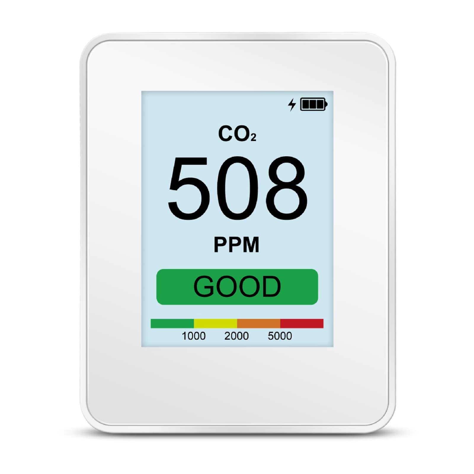 Probador de aire para interiores y habitaciones, detector de CO2, medidor de dióxido de carbono, sensor NDIR de 400-9999 ppm, detectores de dióxido de carbono para el hogar