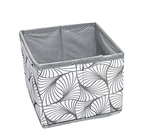 Image of House of Quirk Cardboard Foldable Cloth Storage Box Closet Dresser Drawer Organizer Cube Basket Bins Containers Divider with Drawers for Bras, Socks, Ties, Scarves, Set of 6 (Grey Mystery), Utensils