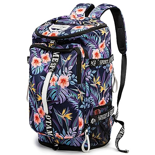 Image of Gym Duffle Bag Backpack,4‑Way Waterproof with Shoe Compartment Travel Hiking Laptop